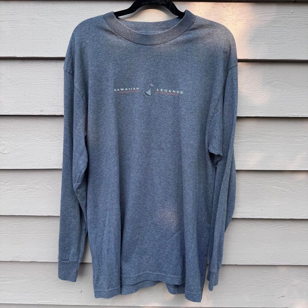 Aaa Men's Blue and Grey Shirt